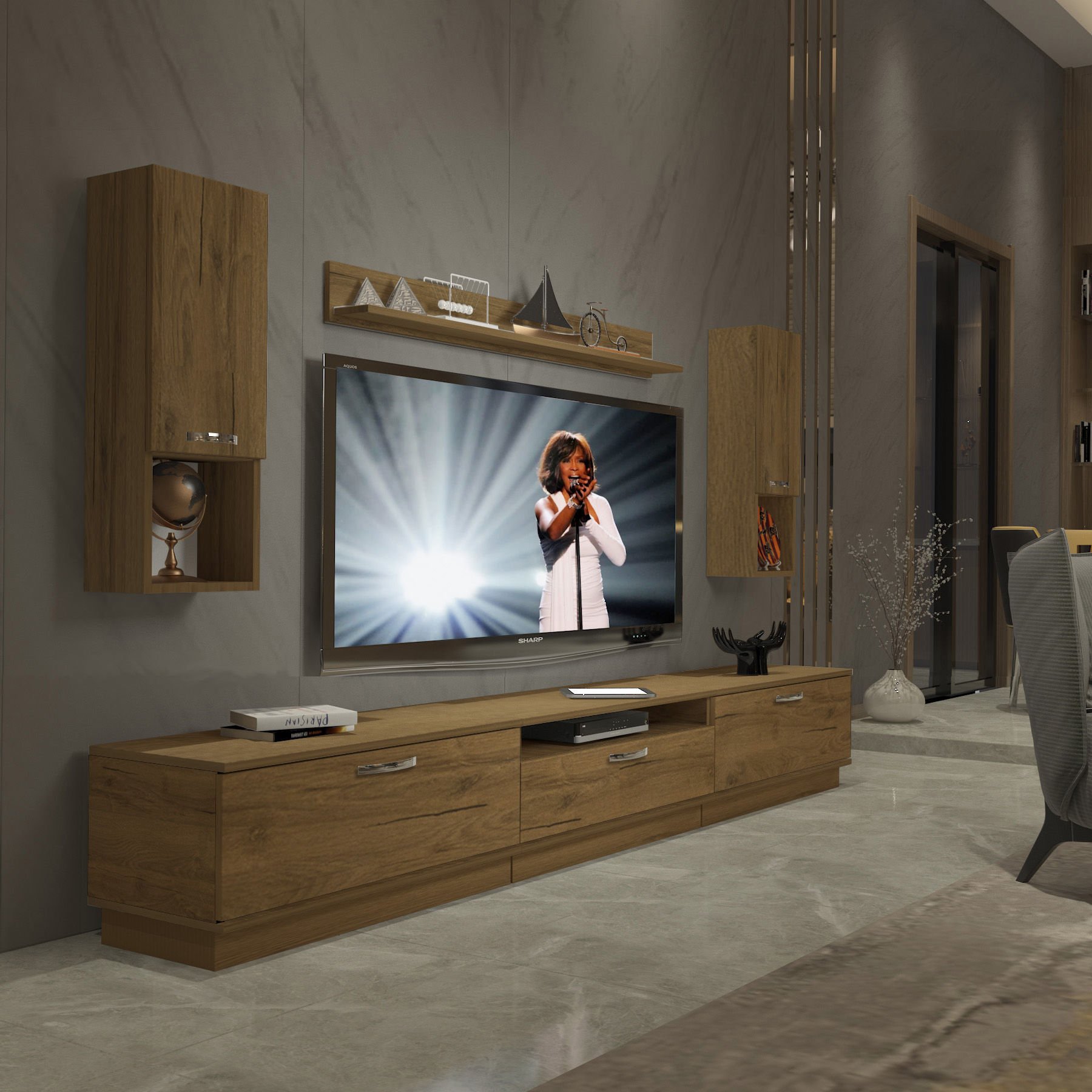 Decoraktiv Trendstyle 270DA Mdf Tv Ünitesi Tv Sehpası Pera