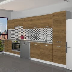 Decoraktiv Elite 325Q Ankastre Fırın Modüllü MDF Hazır Mutfak Dolabı