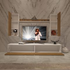 Decoraktiv Eko 7 Mdf Std Tv Ünitesi Tv Sehpası Beyaz - Pera