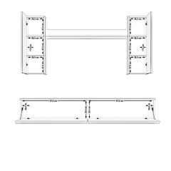 Decoraktiv Eko 7 Mdf Std Tv Ünitesi Tv Sehpası Beyaz - Pera