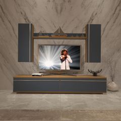 Decoraktiv Eko 7 Mdf Std Tv Ünitesi Tv Sehpası Pera - Antrasit