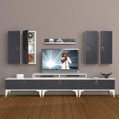 Decoraktiv Ekoflex 8D Mdf Gold Tv Ünitesi Tv Sehpası