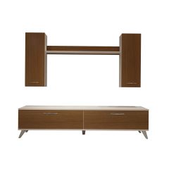 Decoraktiv Eko 7 Slm Std Retro Tv Ünitesi Tv Sehpası Beyaz - Ceviz