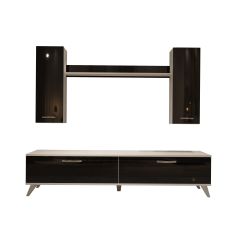Decoraktiv Eko 7 Slm Std Retro Tv Ünitesi Tv Sehpası Beyaz - Siyah