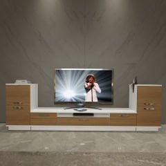 Decoraktiv Trendstyle On2 Mdf Tv Ünitesi Tv Sehpası Beyaz - Ceviz