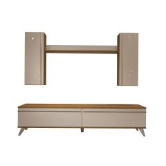 Decoraktiv Eko 7 Mdf Std Retro Tv Ünitesi Tv Sehpası Pera - Beyaz
