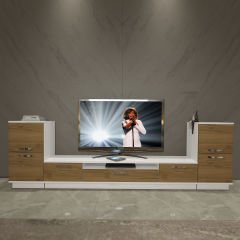 Decoraktiv Trendstyle On2 Mdf Tv Ünitesi Tv Sehpası Beyaz - Pera