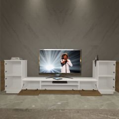 Decoraktiv Trendstyle On2 Mdf Tv Ünitesi Tv Sehpası Beyaz - Pera
