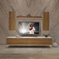Decoraktiv Eko 7 Mdf Std Retro Tv Ünitesi Tv Sehpası Beyaz - Pera