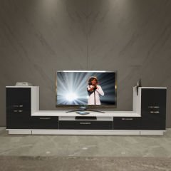 Decoraktiv Trendstyle On2 Mdf Tv Ünitesi Tv Sehpası Beyaz - Siyah