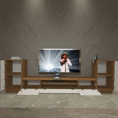 Decoraktiv Trendstyle On2 Mdf Tv Ünitesi Tv Sehpası Ceviz - Beyaz