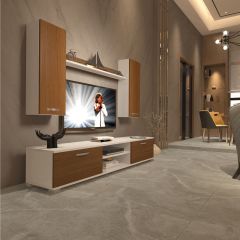 Decoraktiv Eko 7 Slm Dvd Tv Ünitesi Tv Sehpası Beyaz - Ceviz