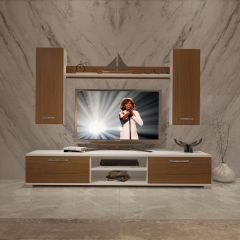 Decoraktiv Eko 7 Slm Dvd Tv Ünitesi Tv Sehpası Beyaz - Ceviz