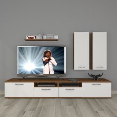 Decoraktiv Eko 5220D Mdf Tv Ünitesi Tv Sehpası Ceviz - Beyaz