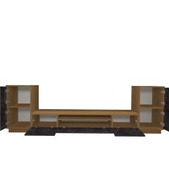 Decoraktiv Trendstyle On2 Mdf Tv Ünitesi Tv Sehpası Ceviz - Siyah Mermer
