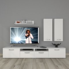 Decoraktiv Eko 5220D Mdf Tv Ünitesi Tv Sehpası Parlak Beyaz