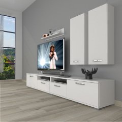 Decoraktiv Eko 5220D Mdf Tv Ünitesi Tv Sehpası Parlak Beyaz