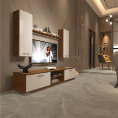 Decoraktiv Eko 7 Slm Dvd Tv Ünitesi Tv Sehpası Ceviz - Beyaz