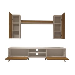 Decoraktiv Eko 7 Mdf Dvd Retro Tv Ünitesi Tv Sehpası Beyaz - Pera