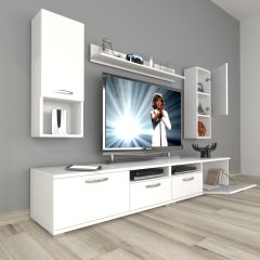 Decoraktiv Eko 5220DA Mdf Tv Ünitesi Tv Sehpası Parlak Beyaz