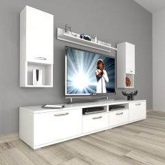 Decoraktiv Eko 5220DA Mdf Tv Ünitesi Tv Sehpası Parlak Beyaz