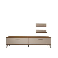 Decoraktiv Eko 4 Slm Std Silver Tv Ünitesi Tv Sehpası Ceviz - Beyaz