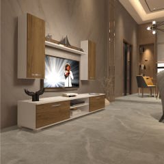 Decoraktiv Eko 5D Mdf Dvd Tv Ünitesi Tv Sehpası Beyaz - Pera