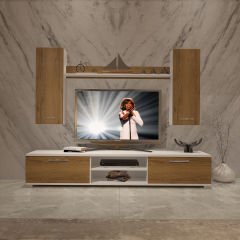 Decoraktiv Eko 5D Mdf Dvd Tv Ünitesi Tv Sehpası Beyaz - Pera