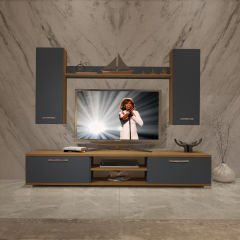 Decoraktiv Eko 5D Mdf Dvd Tv Ünitesi Tv Sehpası Pera - Antrasit