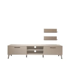 Decoraktiv Eko 4 Slm Dvd Silver Tv Ünitesi Tv Sehpası Parlak Beyaz