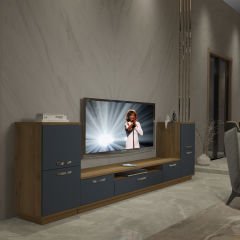 Decoraktiv Trendstyle On2 Mdf Tv Ünitesi Tv Sehpası Pera - Antrasit