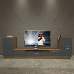 Decoraktiv Trendstyle On2 Mdf Tv Ünitesi Tv Sehpası Pera - Antrasit