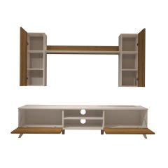Decoraktiv Eko 5D Mdf Dvd Retro Tv Ünitesi Tv Sehpası Beyaz - Pera