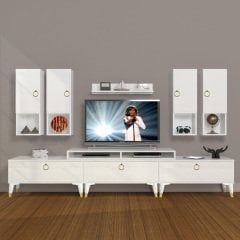 Decoraktiv Ekoflex 8DA Mdf Gold Tv Ünitesi Tv Sehpası