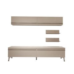 Decoraktiv Eko 5 Mdf Std Silver Tv Ünitesi Tv Sehpası Parlak Beyaz
