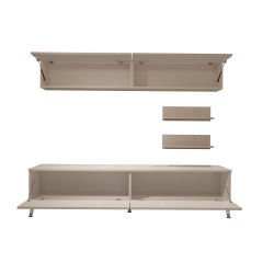 Decoraktiv Eko 5 Mdf Std Silver Tv Ünitesi Tv Sehpası Parlak Beyaz